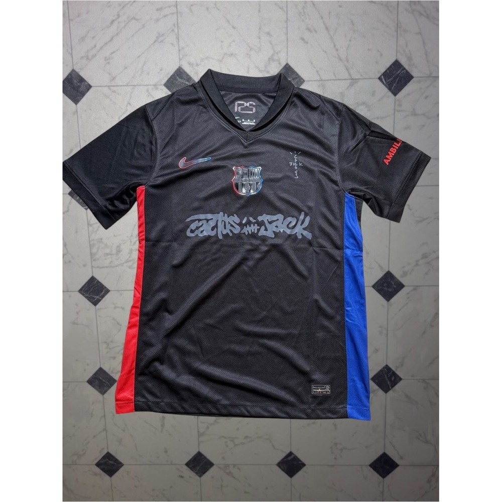Nike Barcelona Travis Scott Cactus Jack UNHCR Jersey Size M